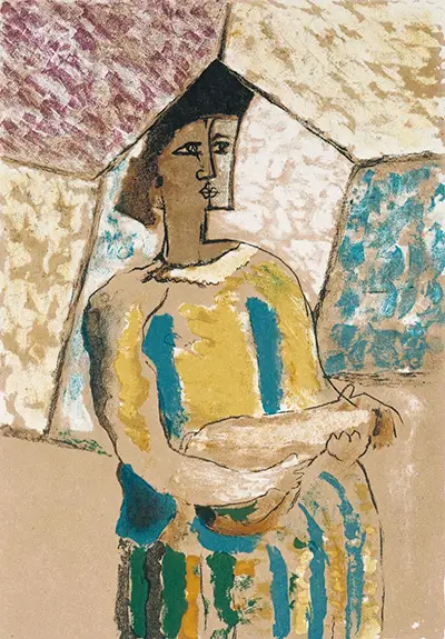 Woman with Mandolin (1945) Georges Braque